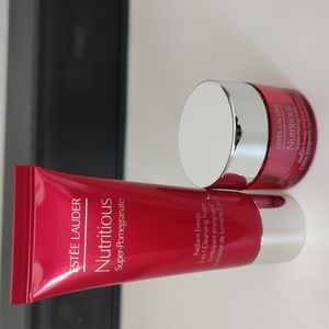 Estee Lauder 2-in-1 Cleaning Foam and Moisture Cream Travel size+a gift